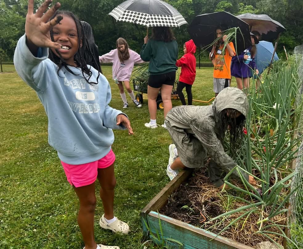 Garden club in the rain